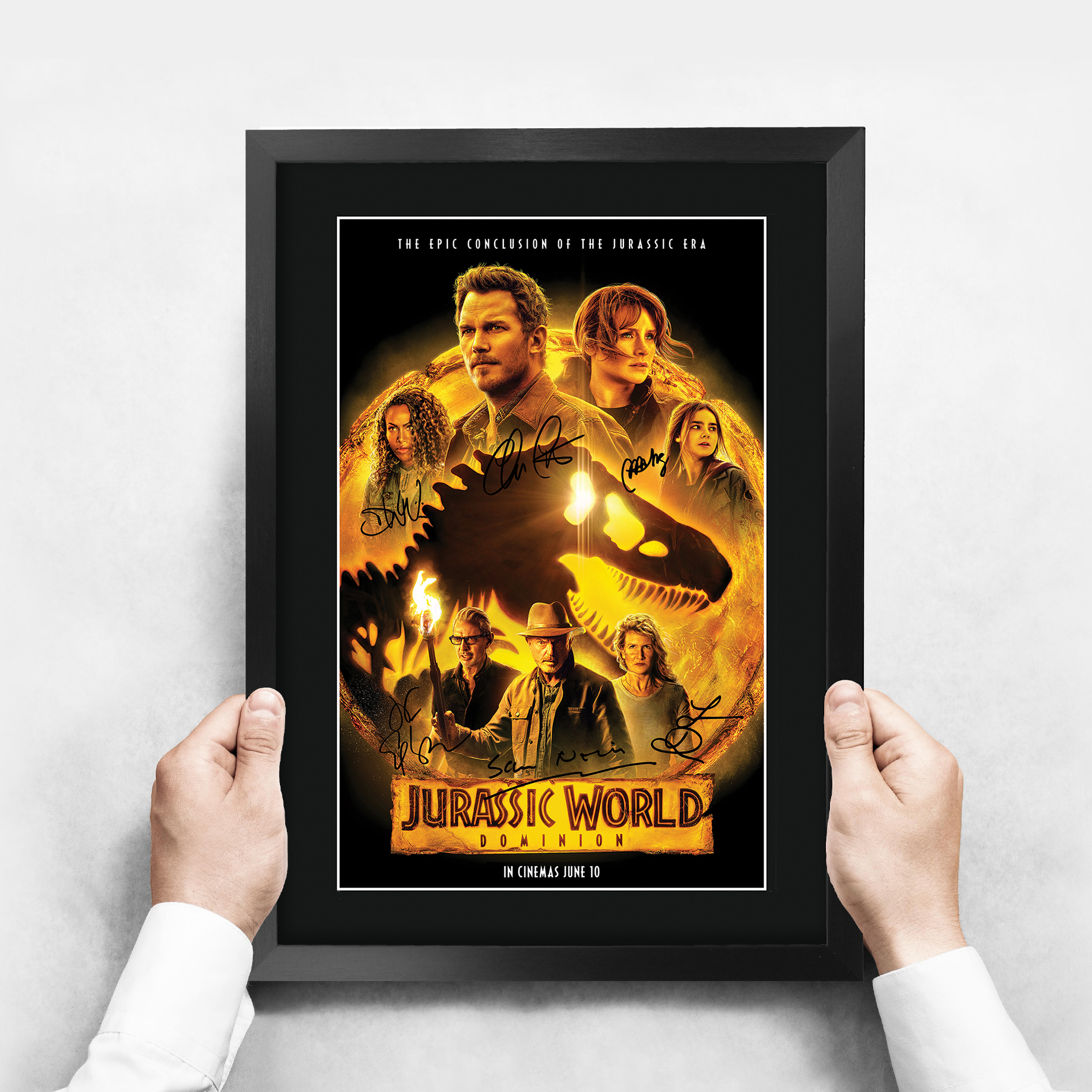 Parque Jurásico Excelente Idea de Regalo Impreso Póster A3 Imagen Firmada para Fanático del Cine - Imagen 11 de 24
