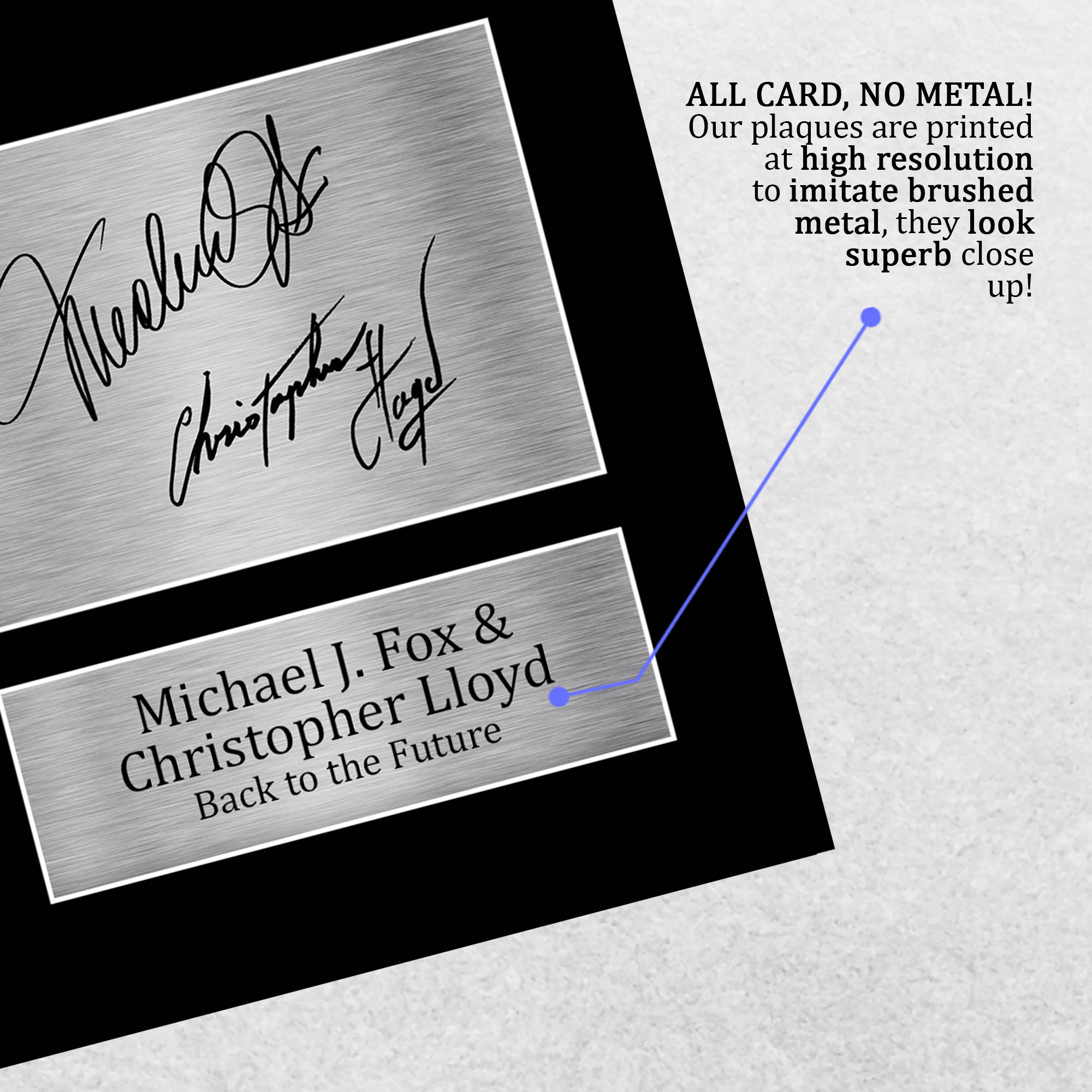Regalo autógrafo firmado por Michael J. Fox estampado A4 para un fanático de Regreso al Futuro - Imagen 6 de 24