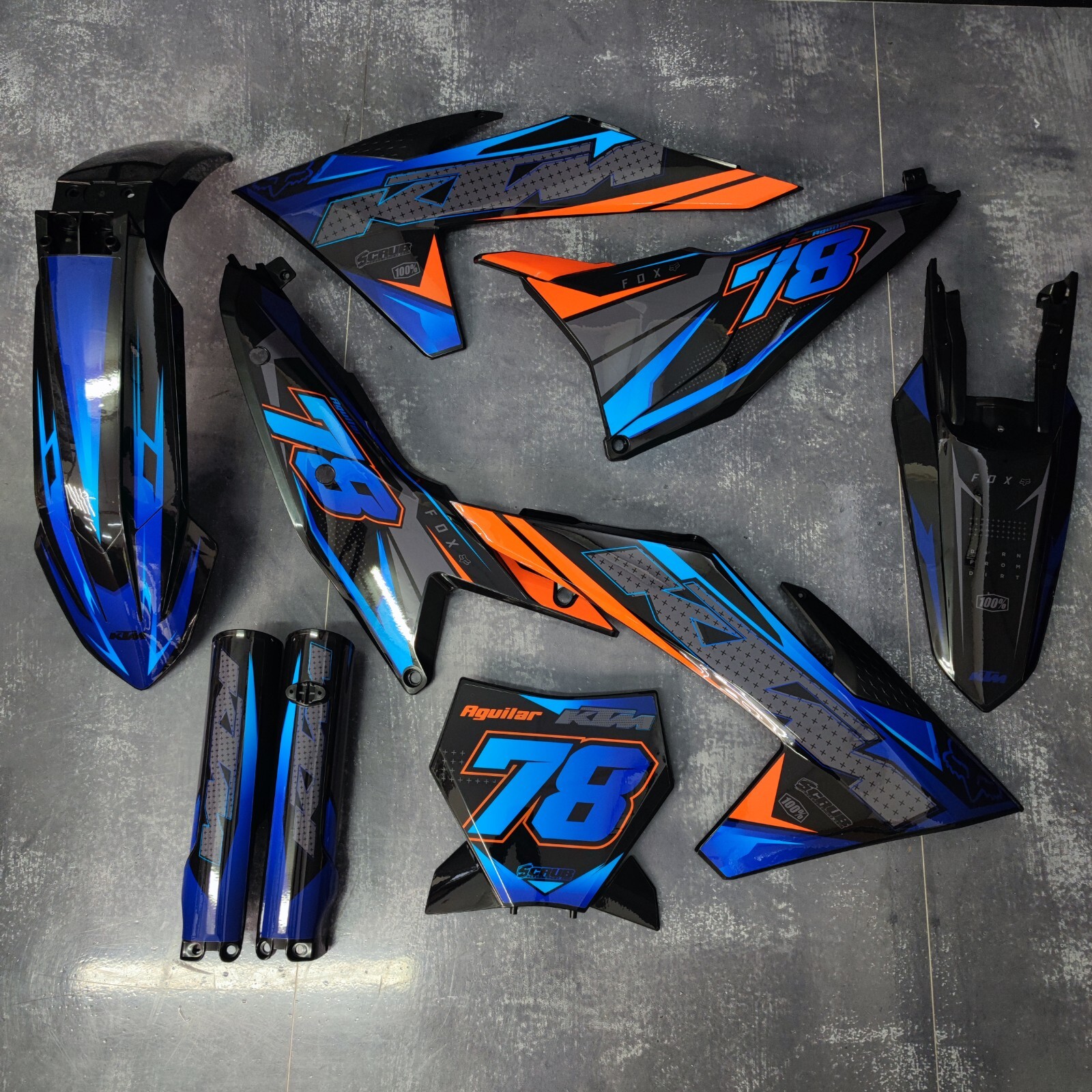 Plastics + Graphics KTM 2025 SX SX-F XC XC-F | Race number + Name