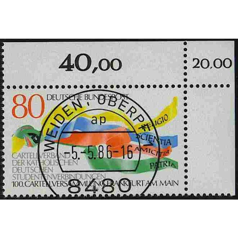 Federal Republic of Germany 1986, Mich.-No.: 1283, stamped corner edge KBWZ…
