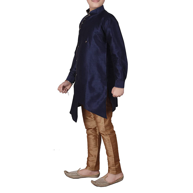 Kids Boys Kurta Pajama Set Stylish Wedding Sherwani Festive & Party Ethnic Wear - Picture 54 of 74