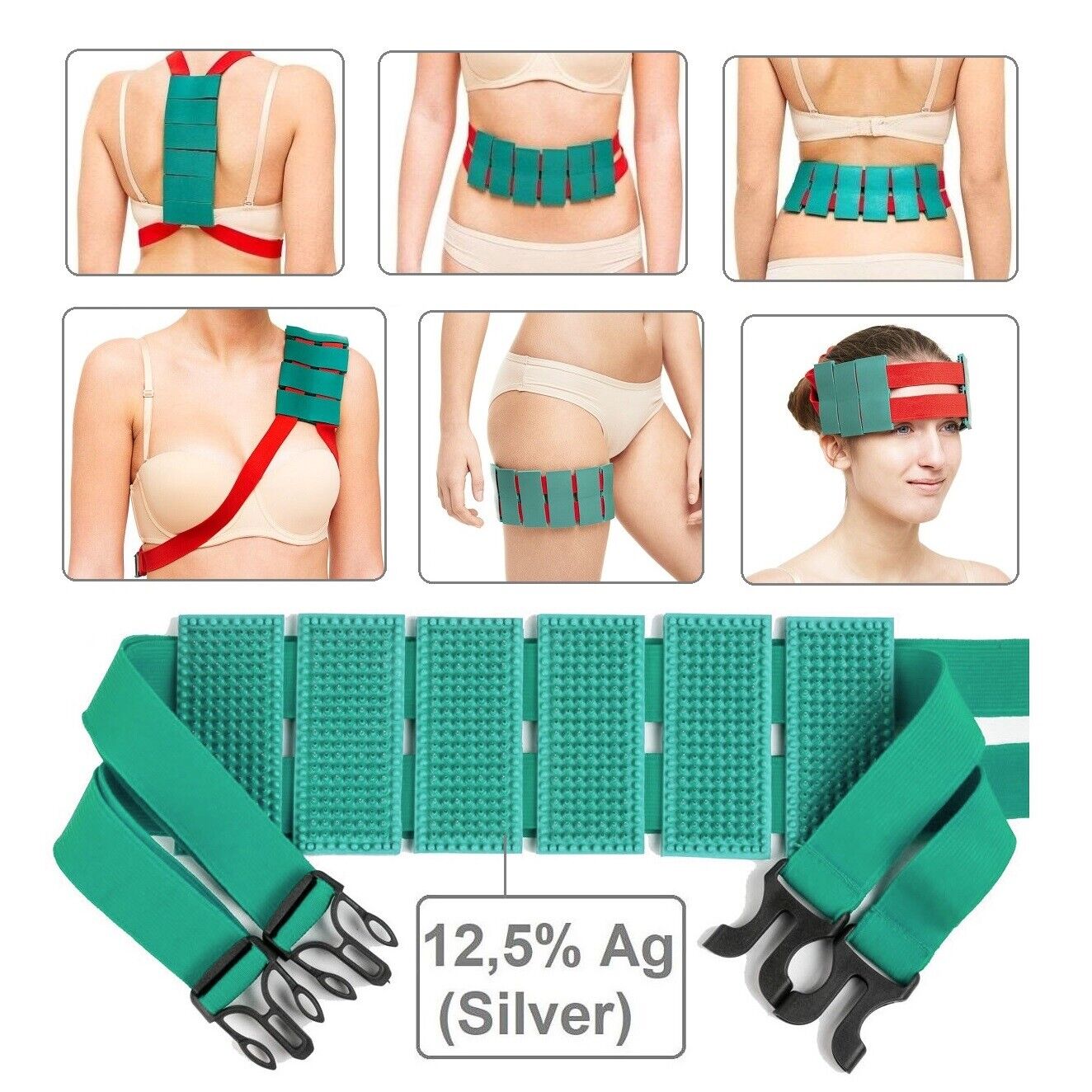 Ceinture D'acupression Lyapko Travel Mate 5,8 - 1674 Aiguilles, Espacement 5.8mm, Pour Soulagement Dos Et Bien-être