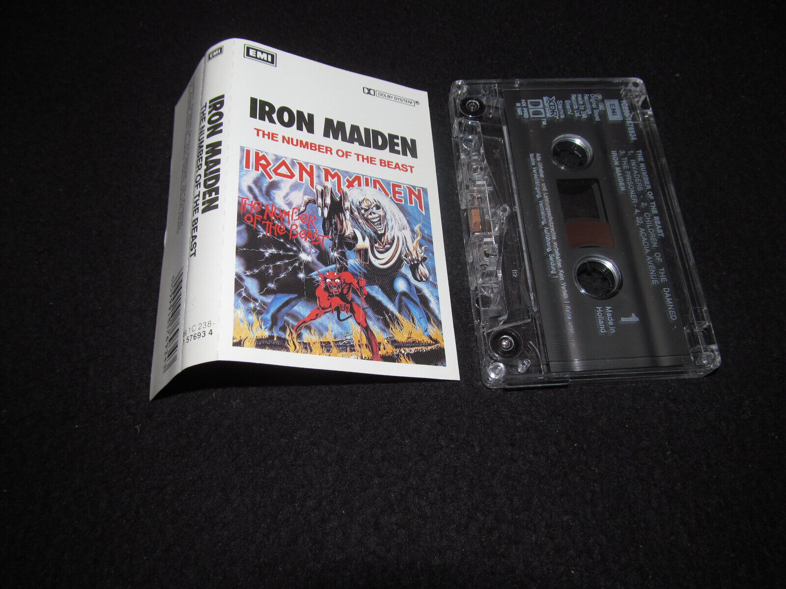 IRON MAIDEN EL NUMERO DE LA BESTIA SPANISH K7