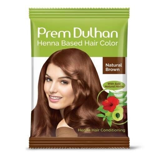 Henné Prem Dulhan - Coloration Capillaire Naturelle 10g, Sans Ammoniaque, Expire Avril 2027, NEUF