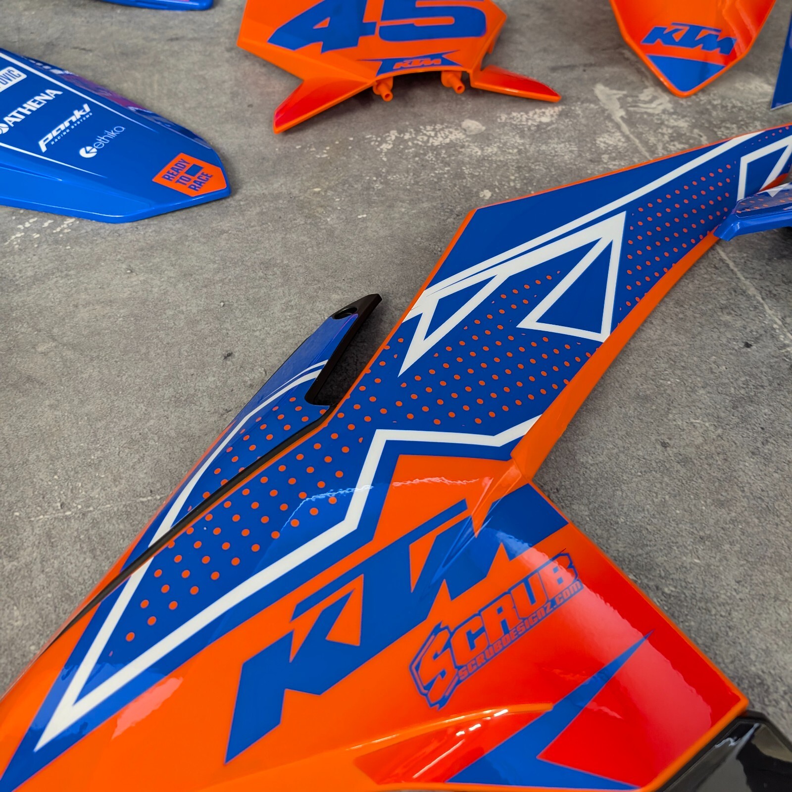 Plastics + Graphics KTM 2023 2024 2025 SX SX-F XC XC-F Orange Blue Restyle