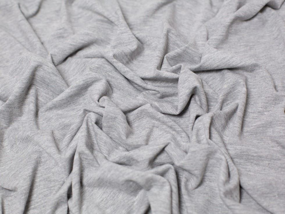 Minerva Melange Cotton Jersey Stretch Knit Fabric 150cm / 60" Wide - per metre - Picture 9 of 55