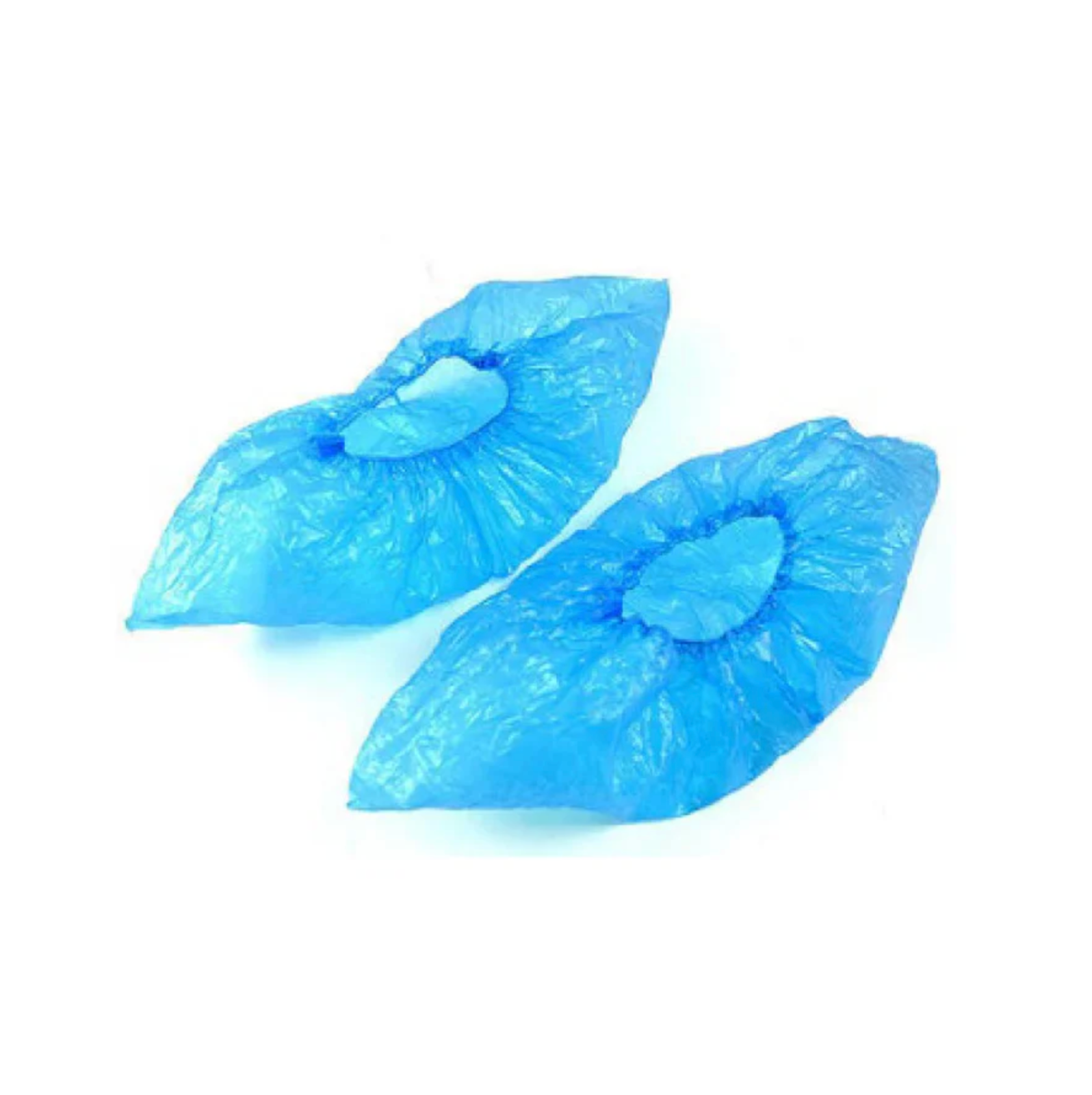 DISPOSABLE SHOES BLUE PLASTIC FOIL OVER SHOE BOOT CARPET PROTECTORS COVERS PVC