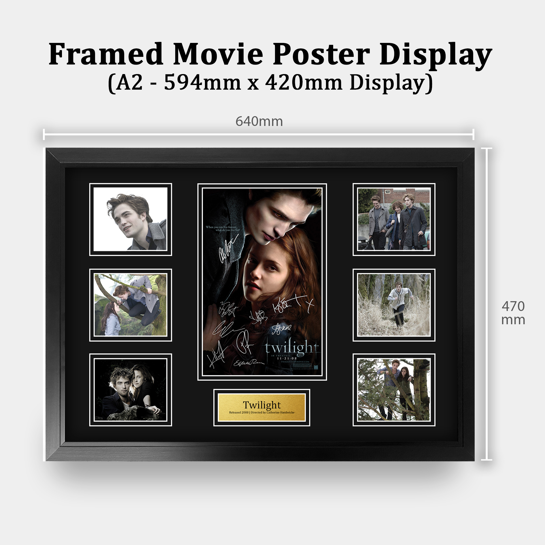 Crepúsculo Ideal Regalo Impreso Enmarcado Autógrafo Imagen para Películas Memorabilia Fans - Imagen 53 de 91