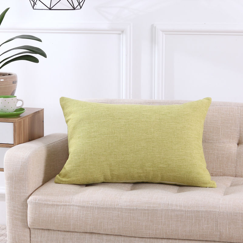 Linen Pillow Simple Sofa Pillows Office Home decor - Picture 15 of 55