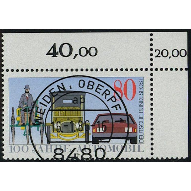 Federal Republic of Germany 1986, Mich.-No.: 1268, stamped corner edge KBWZ…