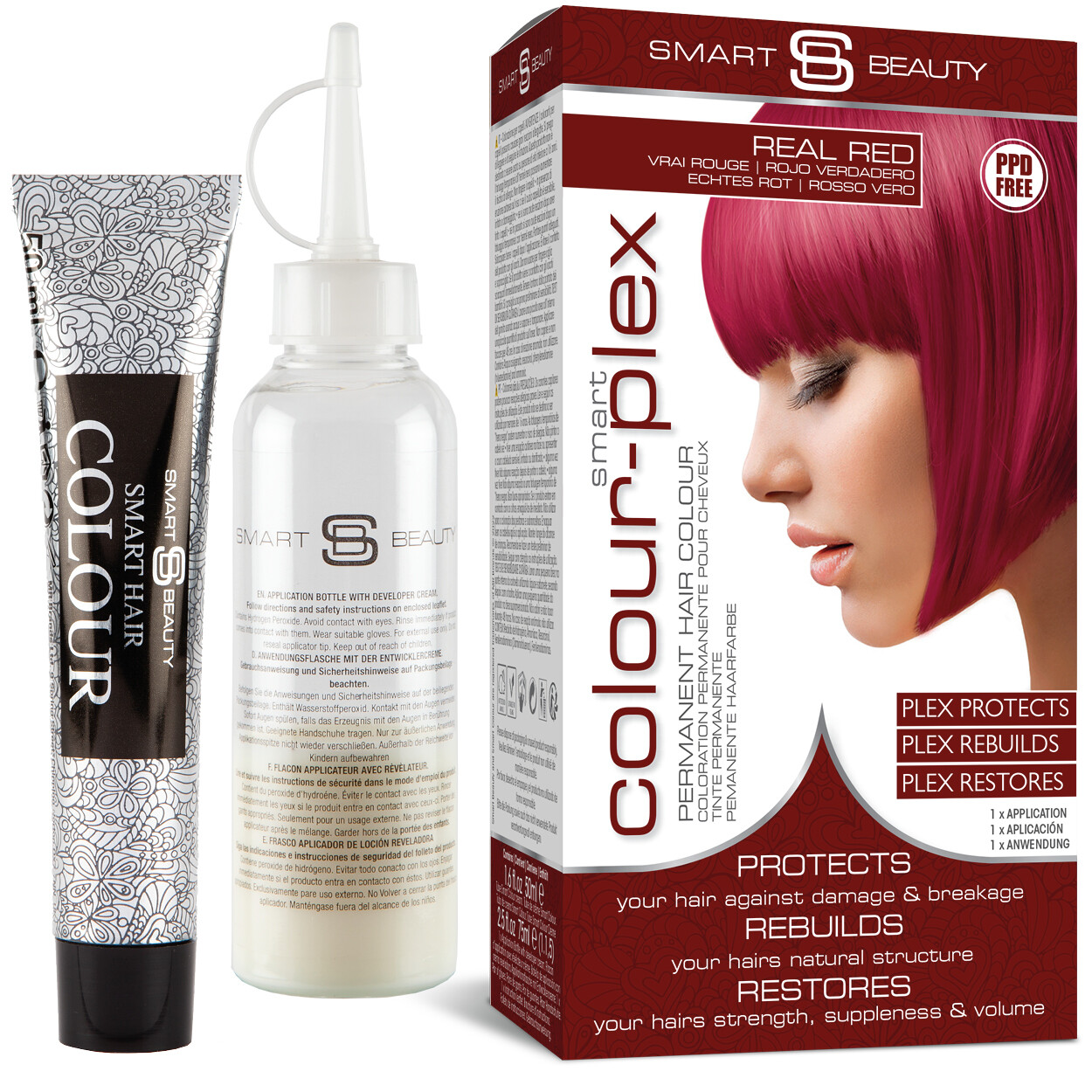 Smart Beauty Permanent Hair Dye with Plex hair anti-breakage technology