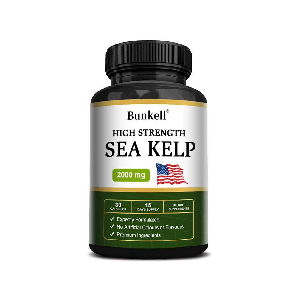 Sea Kelp 2000mg Thyroid Support Seaweed/30 to 120 Vegan Capsules