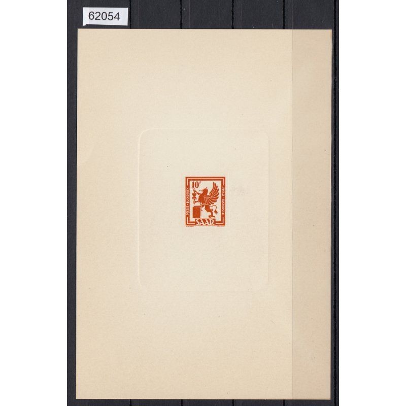 Saarland 1949 Mi. No. 279 M (*) Ministerial Block preferential printing