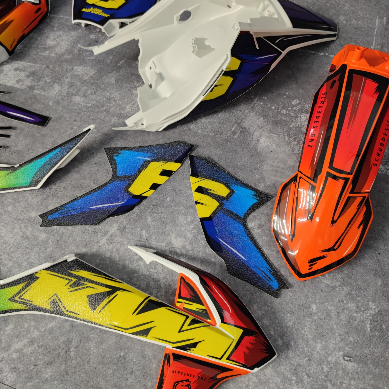 Plastics + Graphics KTM SX 65 2016-2023 Decals Stickers Race Number