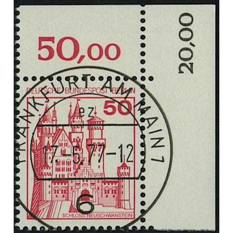 Berlin 1977, Mich.-No.: 536, stamped corner edge KBWZ Frankfurt