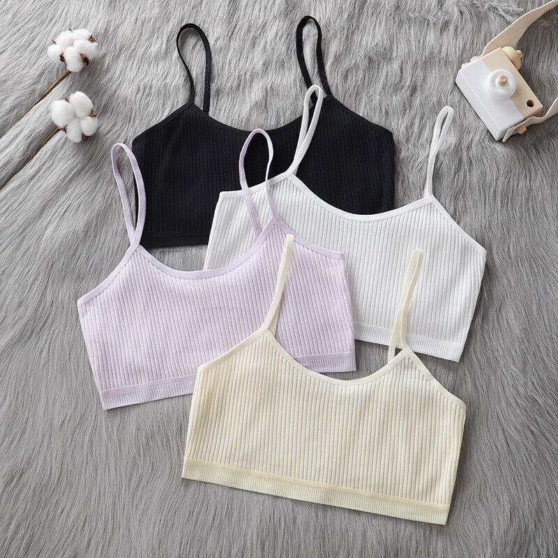 5Pcs Cotton Bra Top Girls Underwear Teenage Sports Training Bras 9 - 15 Years - Picture 11 of 11