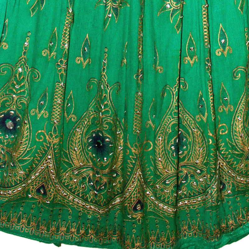 Women's Skirt Sequin Crinkle Handmade Gypsy Long Lehenga Hippie Boho Maxi Skirts - Bild 5 von 30
