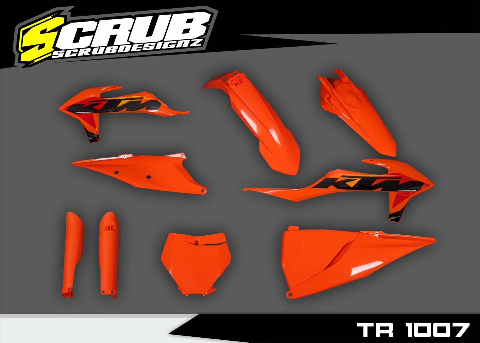 Plastics + Graphics KTM SX SX-F XC XC-F 2019 2020 2021 2022 Restyle decals