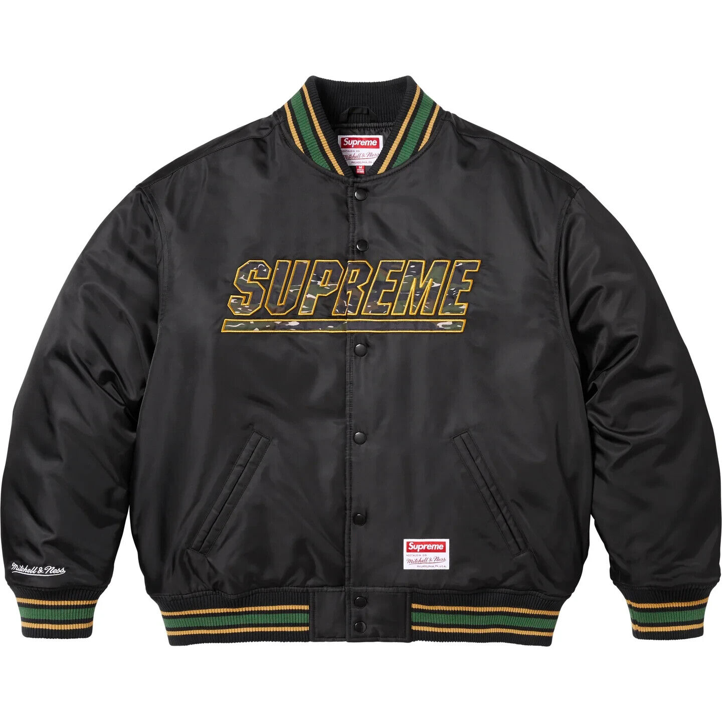 ジャケット・アウター Supreme mitchell&ness varsity jacket Supreme Mitchell & Ness Camo Logo Varsity Jacket 3colors 25SS