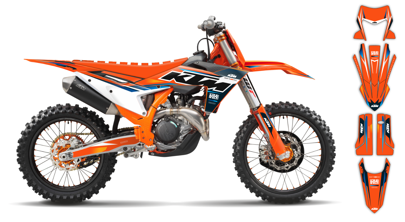 Graphics KTM EXC EXC-F XC-W XCF-W 2024 2025 150 250 300 350 450 500 decal