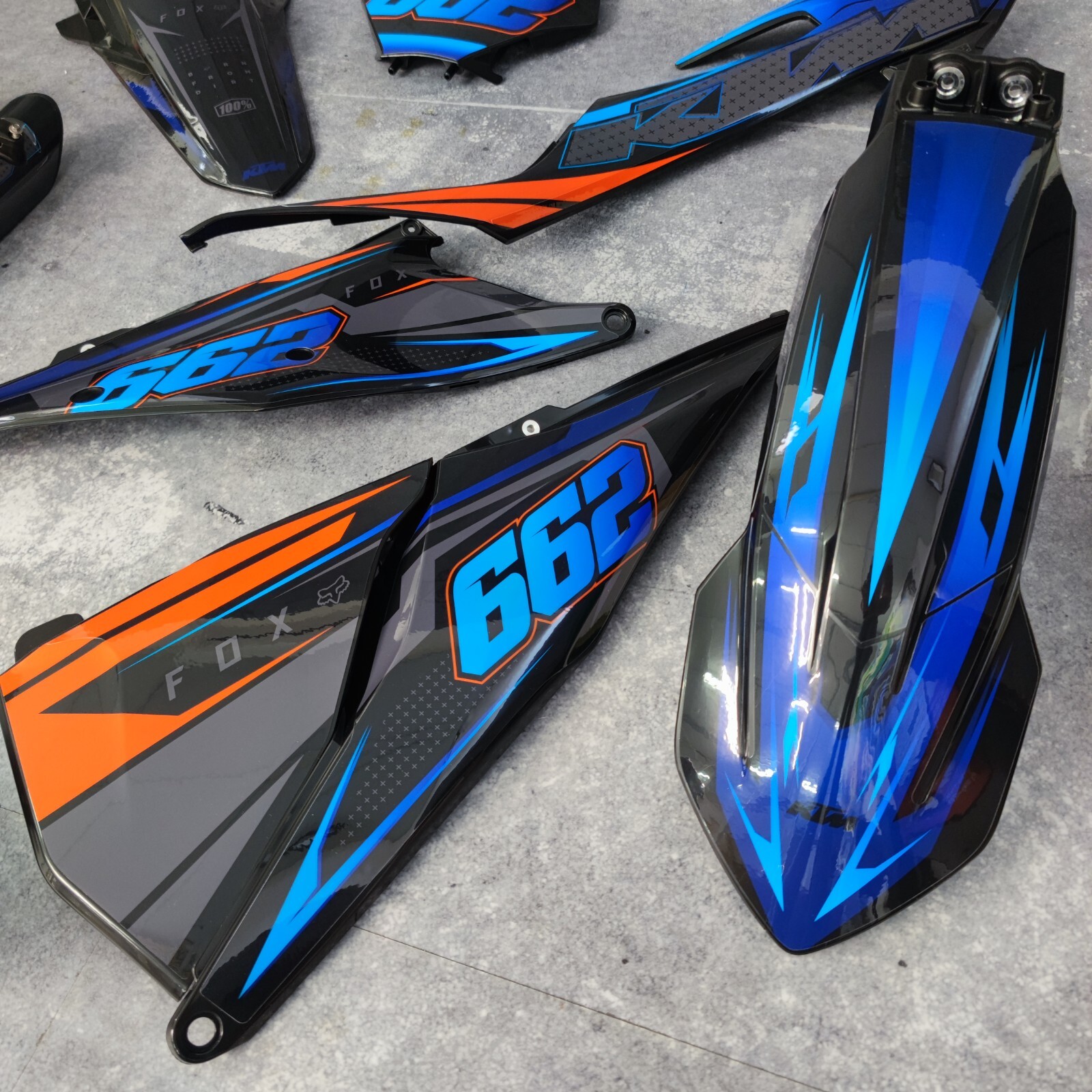 Plastics + Graphics KTM SX SX-F XC XC-F 2019 2020 2021 2022 Custom race number