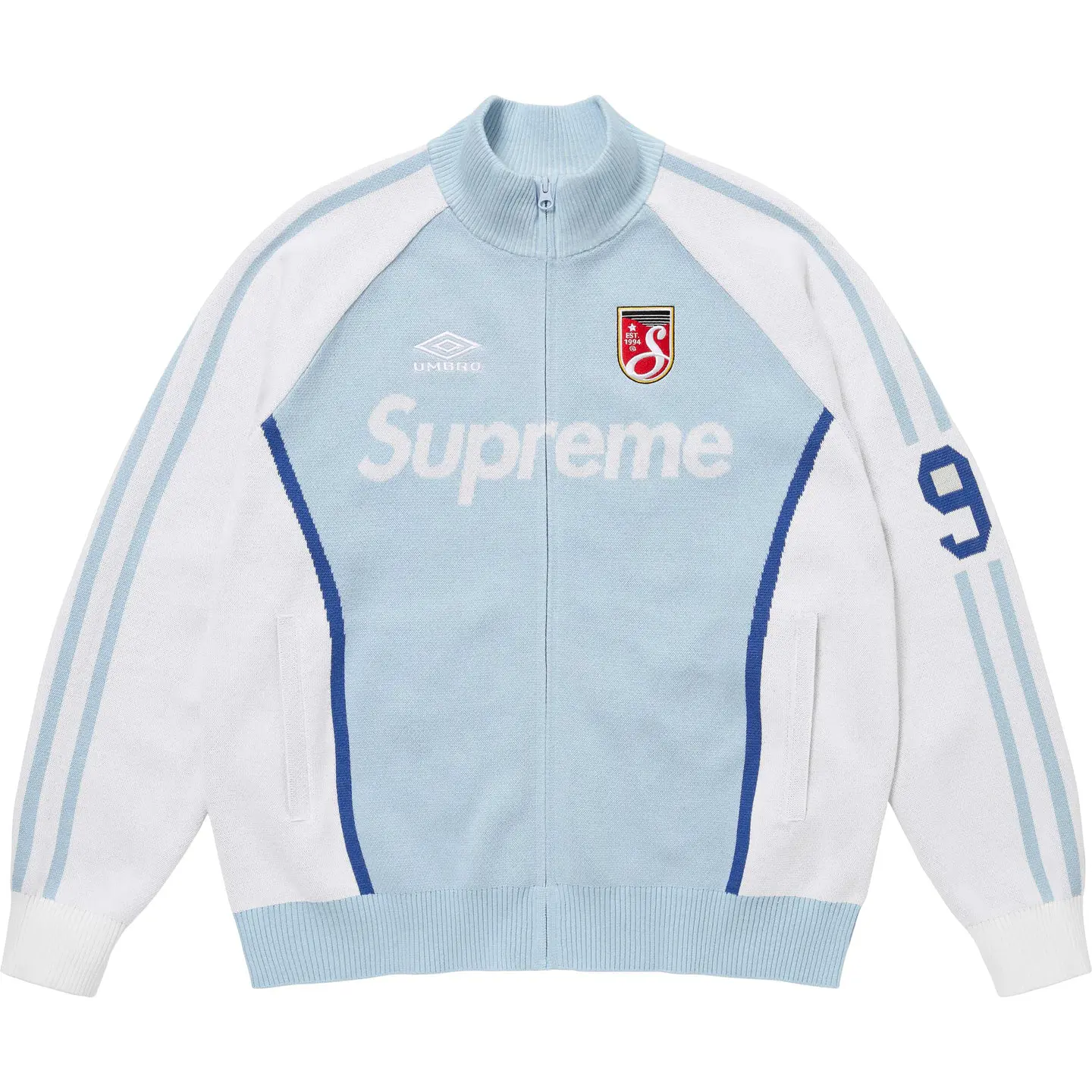 Supreme®/Umbro® Zip Up Sweater Mサイズ Supreme x Umbro Zip Up Sweater Red Mサイズ
