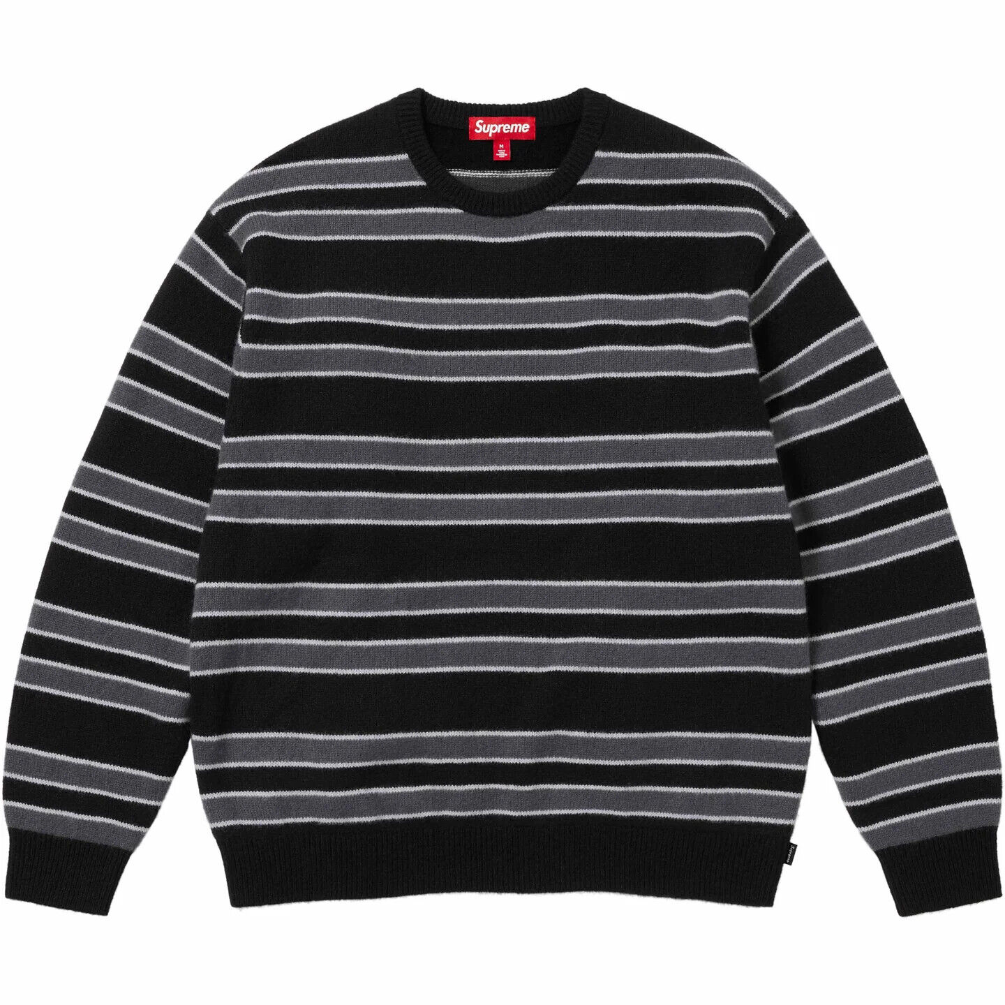 Supreme Cashmere Sweater 4colors FW24 Navy Pink Black Stripe Blue