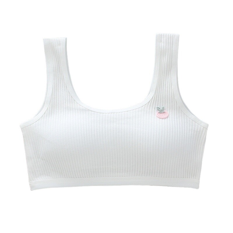 3 PACK KIDS GIRLS BRA WITH PADDED UNDERWARE COTTON CROP TOPS SPORT TEENAGES