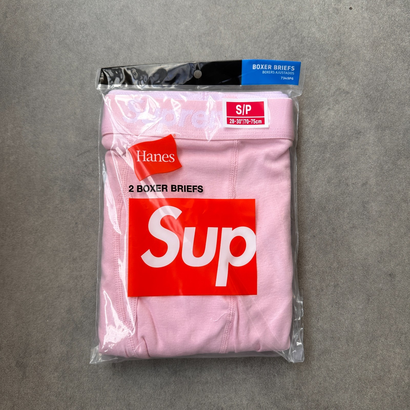 Supreme Men's Boxer Shorts Pink 2-Pack Boxer Underwear Streetwear