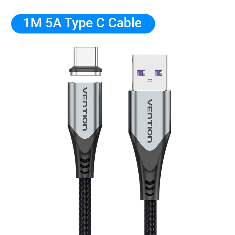 5A Fast Charging Magnetic Reversible Cable Micro USB Type C Nylon Braided - Picture 13 of 13