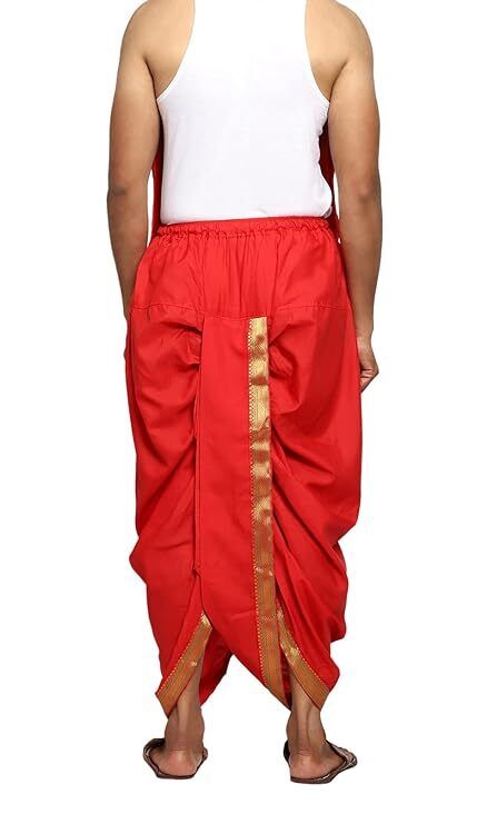 Dhoti Hose Herren Aus Seide - Gebrauchsfertig Mit Dupatta Einheitsgröße