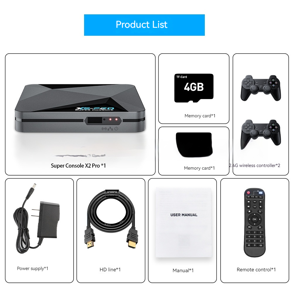 Home Video Three System Integrated Game Set-top Box 265GB