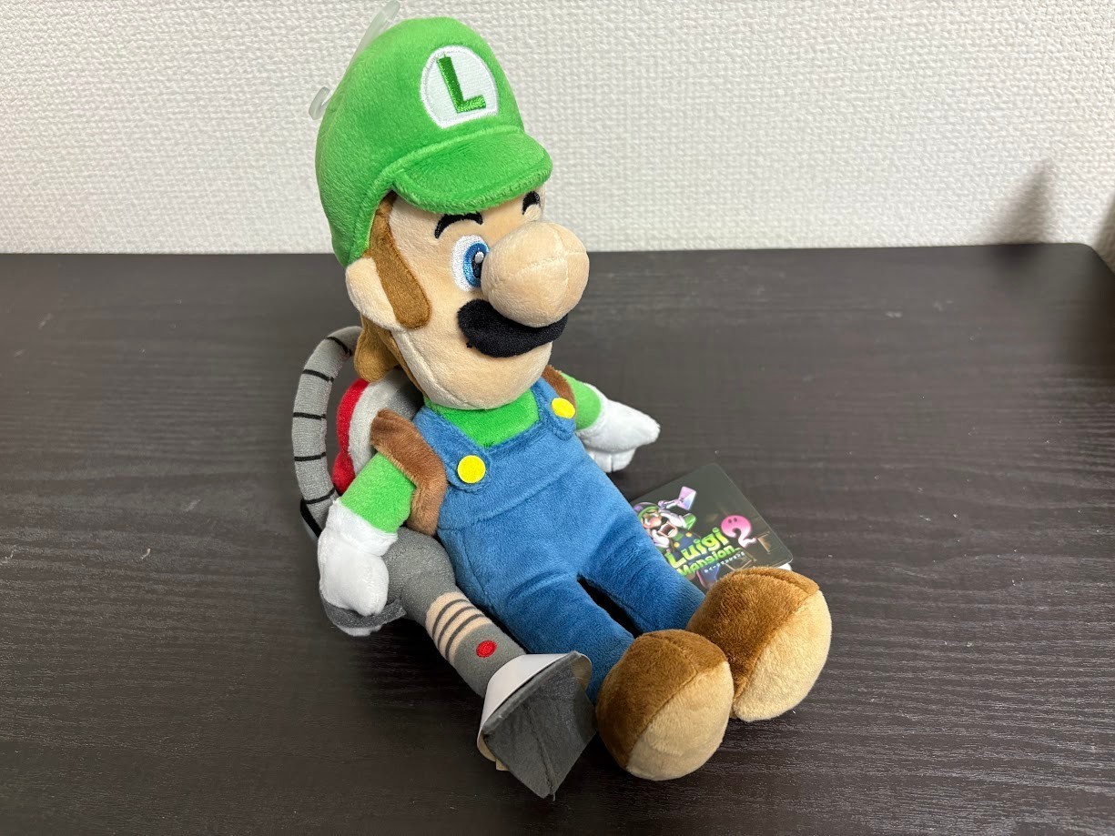 SUPER MARIO Luigi Mansion 2 Luigi (Poltergust) Plush Doll Stuffed Toy H25cm JP