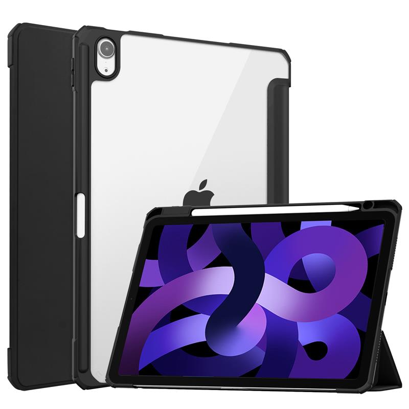 Case for iPad Air 5th 4th 10.9 Clear Shell Stand Shockproof Tablet Pencil Cover
