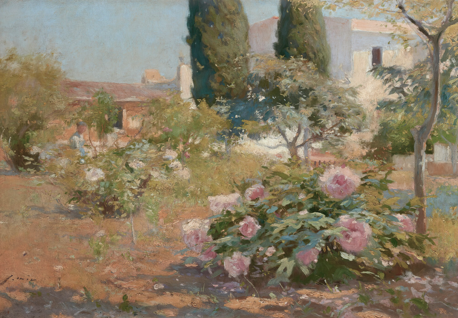 Classic Rose Garden Poster – Sunlit Floral Wall Art – 16×12/20×16/24×18/36×24