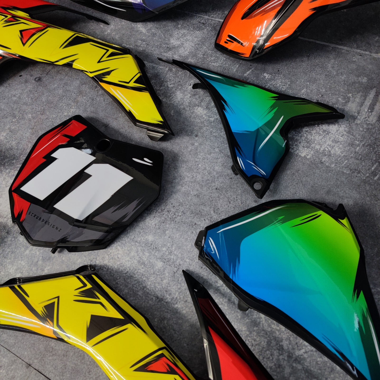 Plastics + Graphics KTM SX SX-F XC XC-F 2013-2015 Decals Stickers