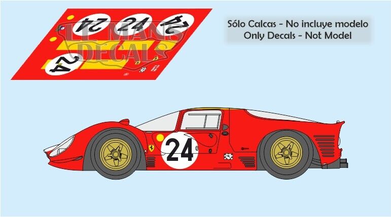 Ferrari 330 P4 24号車 Le Mans 1967 Ferrari 330 P4 n.24 third in