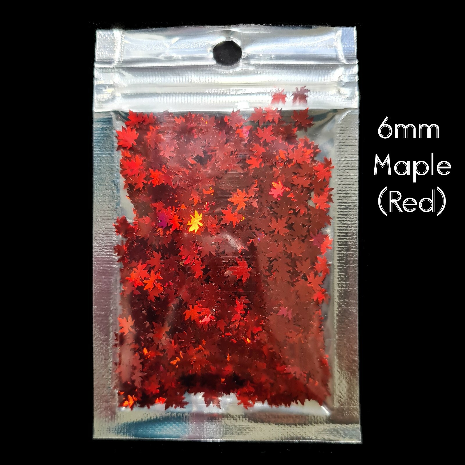 Maple Leaf Glitter Confetti Nail Art Decoration Metallic Craft Supplies Autumn