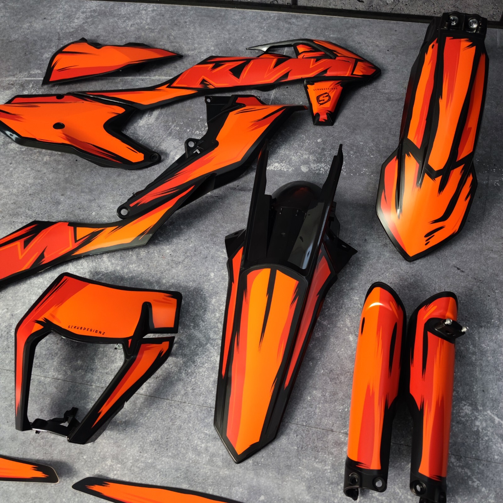 Plastics + Graphics KTM 2017 2018 2019 EXC EXC-F XC-W XCF-W * MATTE *