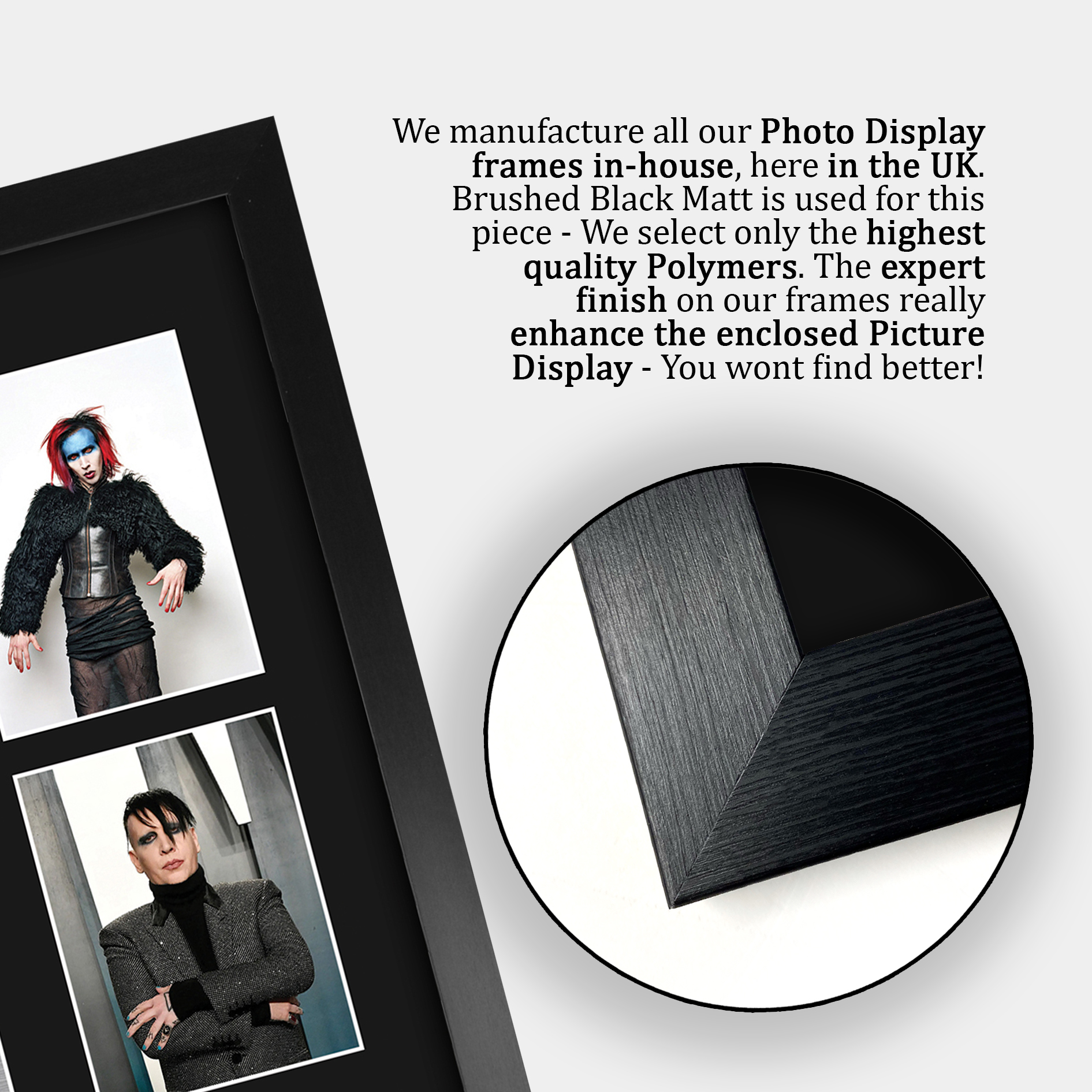 Foto A4 firmada autógrafo preimpreso de Marilyn Manson regalo para un fanático del rock - Imagen 25 de 27