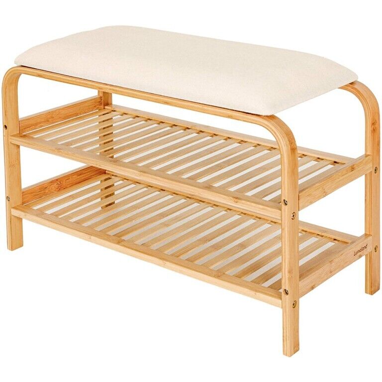 Étagère à chaussures banc de couloir banc à chaussures coussin de