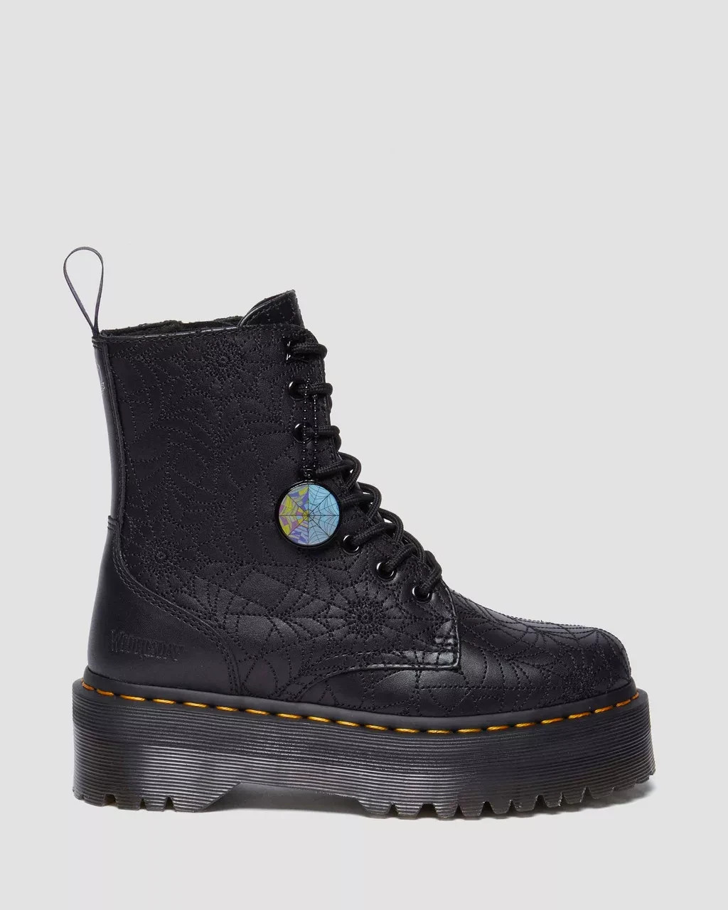 Dr. Martens x Wednesday Elphie II Lace Up Shoes Black Nappa Lux | eBay
