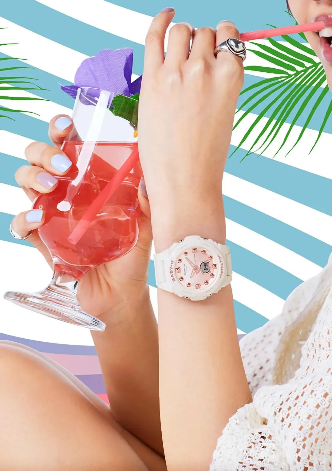 NEW Casio Baby-G BGA-320FH/BGA-320 Women's Watches Pink/Green/White From Japan - Picture 15 of 23