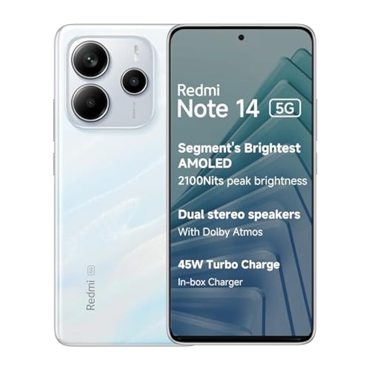 Redmi Note 14 5G (Titan Black, 8GB RAM 256GB Storage) | Global Debut MTK