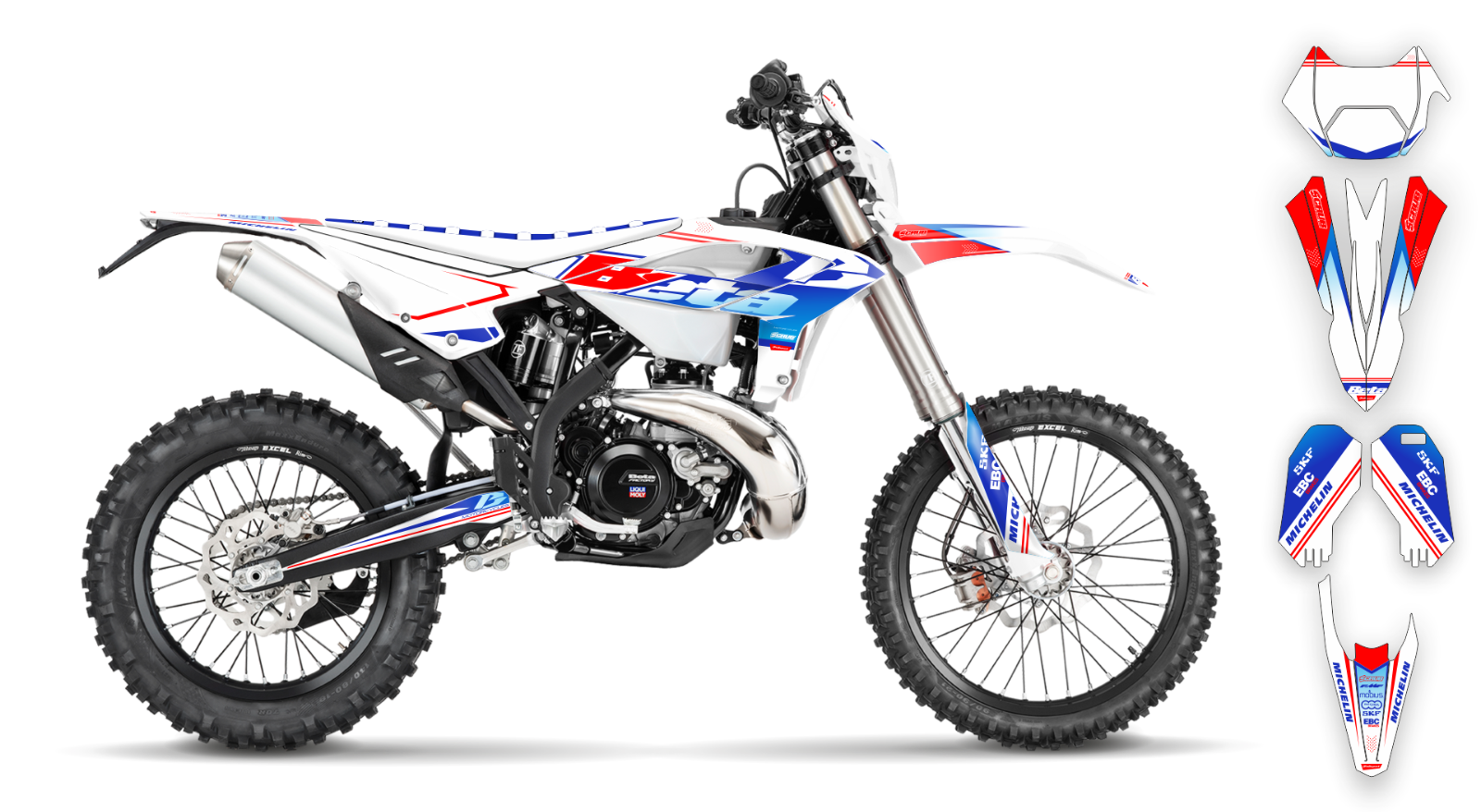 Graphics Kit BETA RR 200 250 300 350 390 430 480 2023-2024 decals RaceNumber