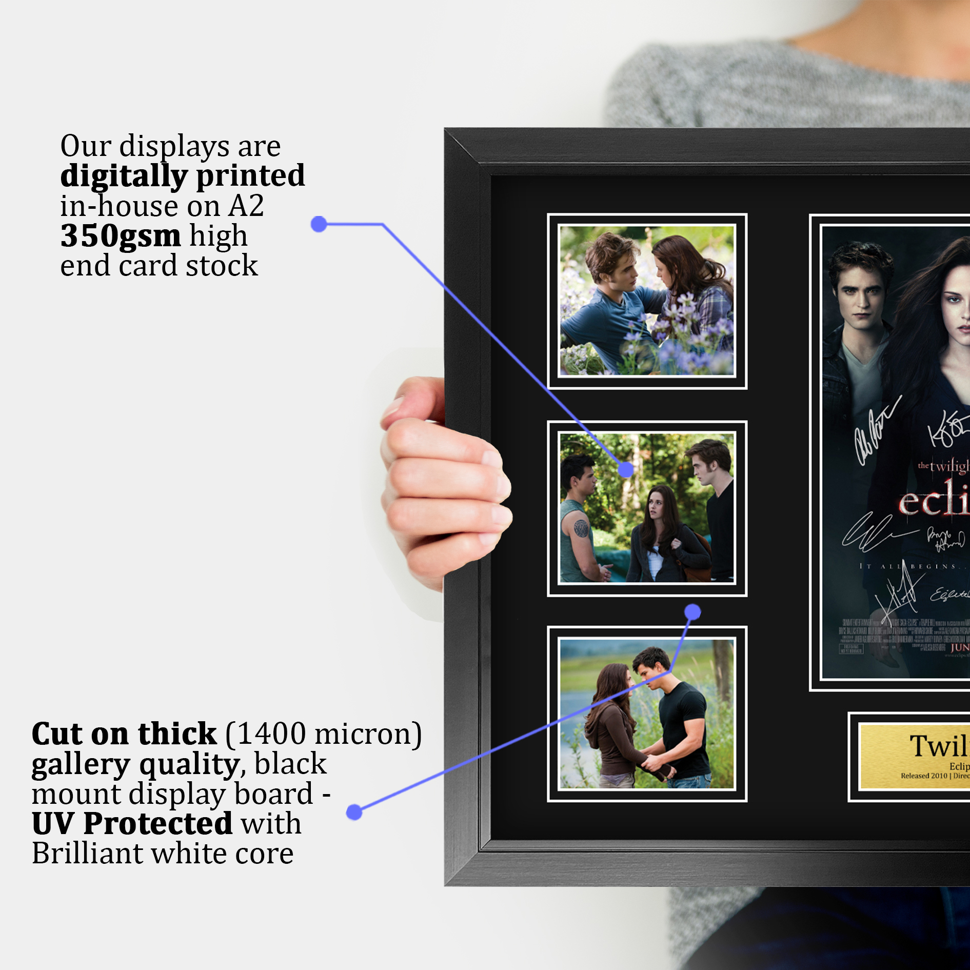 Crepúsculo Ideal Regalo Impreso Enmarcado Autógrafo Imagen para Películas Memorabilia Fans - Imagen 46 de 91