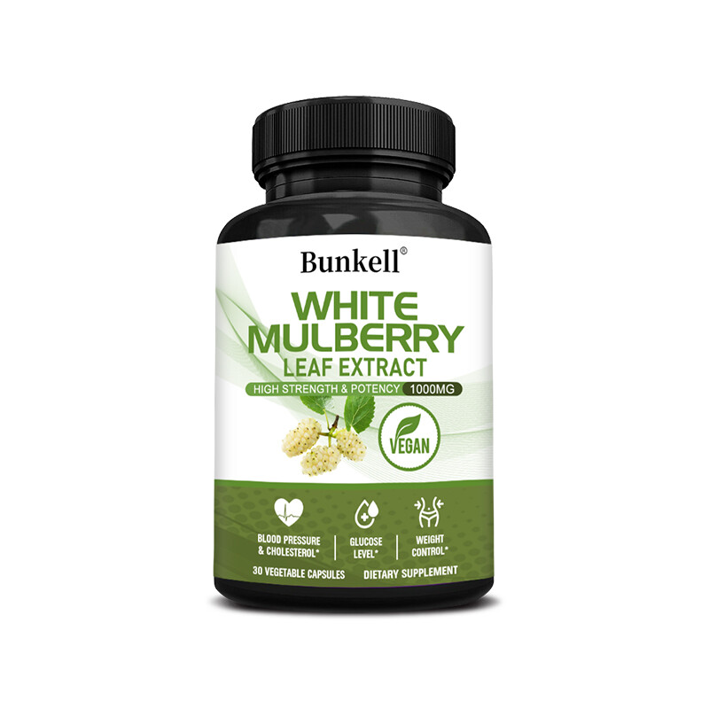 White Mulberry Leaf Extract 1000mg for Weight Loss Cardiovascular Health