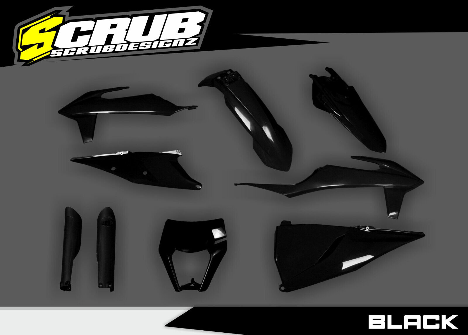 Plastics + Graphics KTM 2020 - 2023 XC EXC-F -* ULTRA-MATTE FINISH  + FITTED!