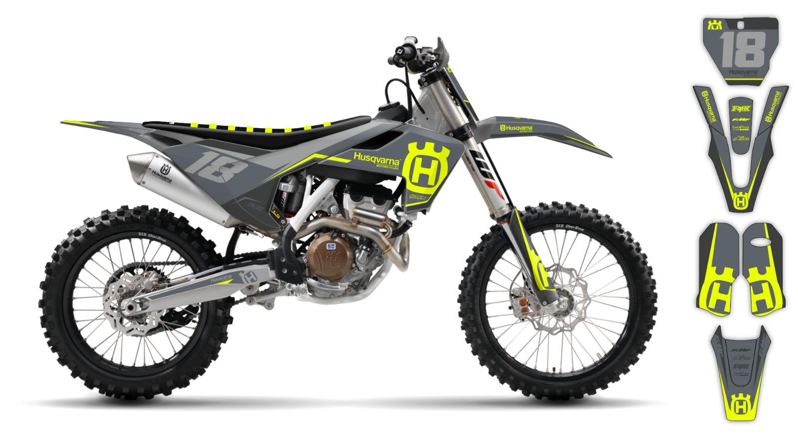 Husqvarna graphics FC250 FC350 FC450 2016 2017 2018 SCRUB FC 250 350 450