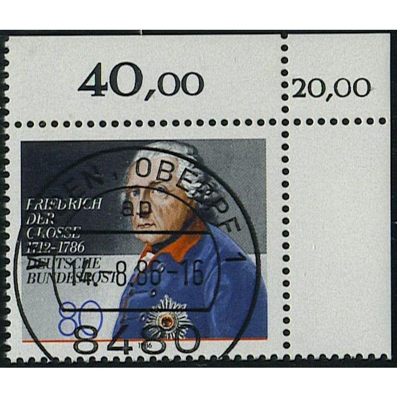 Federal Republic of Germany 1986, Mich.-No.: 1292, stamped corner edge KBWZ…